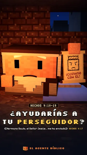 Portada «¿Ayudarías a tu perseguidor?», Ananías y Saulo en Hechos 9.