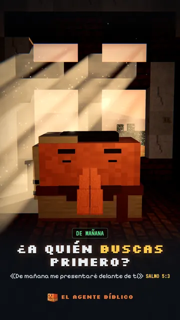 Portada «¿A quién buscas primero?», devocional de la mañana con el Salmo 5:3.